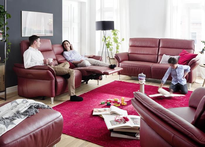 Ledersofas mit Relax-Funktion: Ideal gegen Rückenschmerzen, Verspannungen und schwere Beine