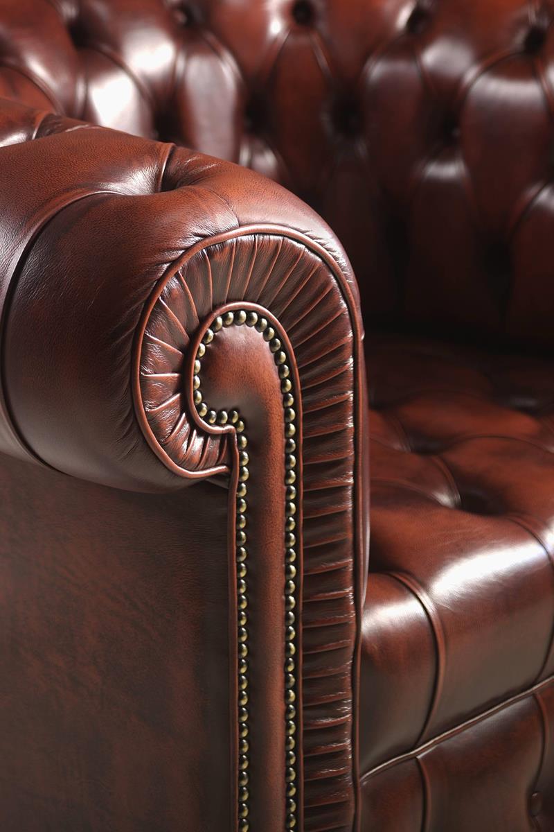 Fauteuil cuir Chesterfield